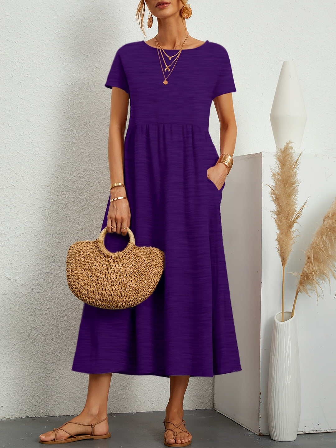 Bianca | Stylish Casual Midi Dress