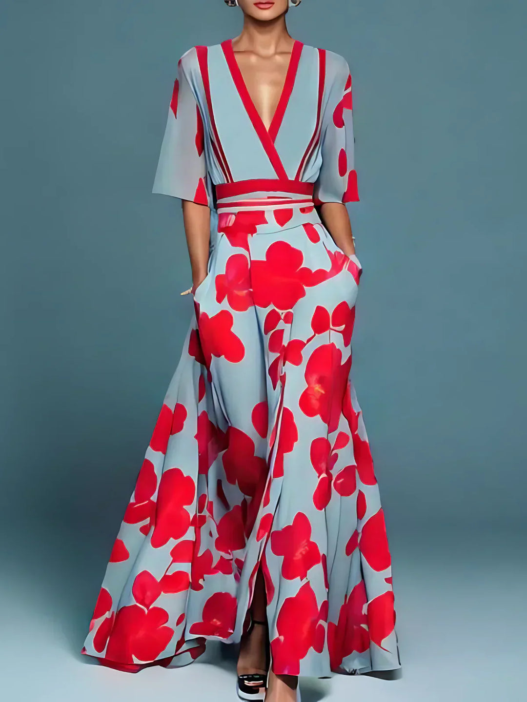 Amelia | Stylish Floral Maxi Dress