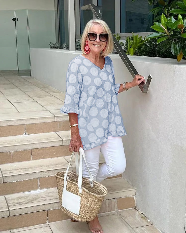 Bethany | Stylish V-Neck Blouse