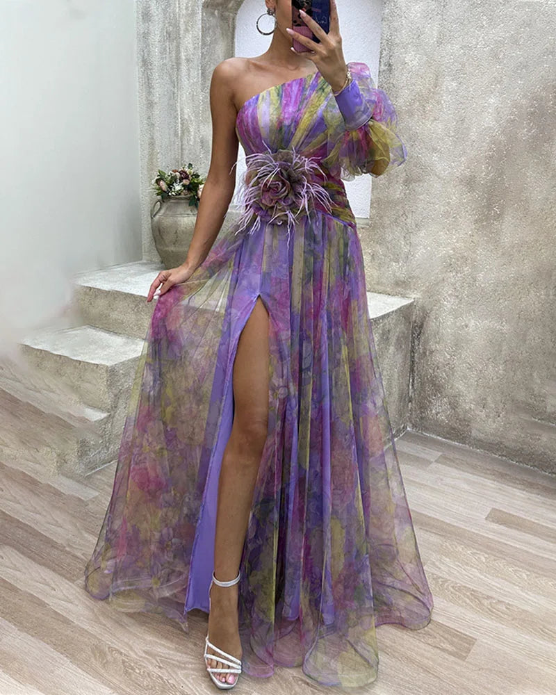 Leah | Elegant Stylish One Shoulder Dress
