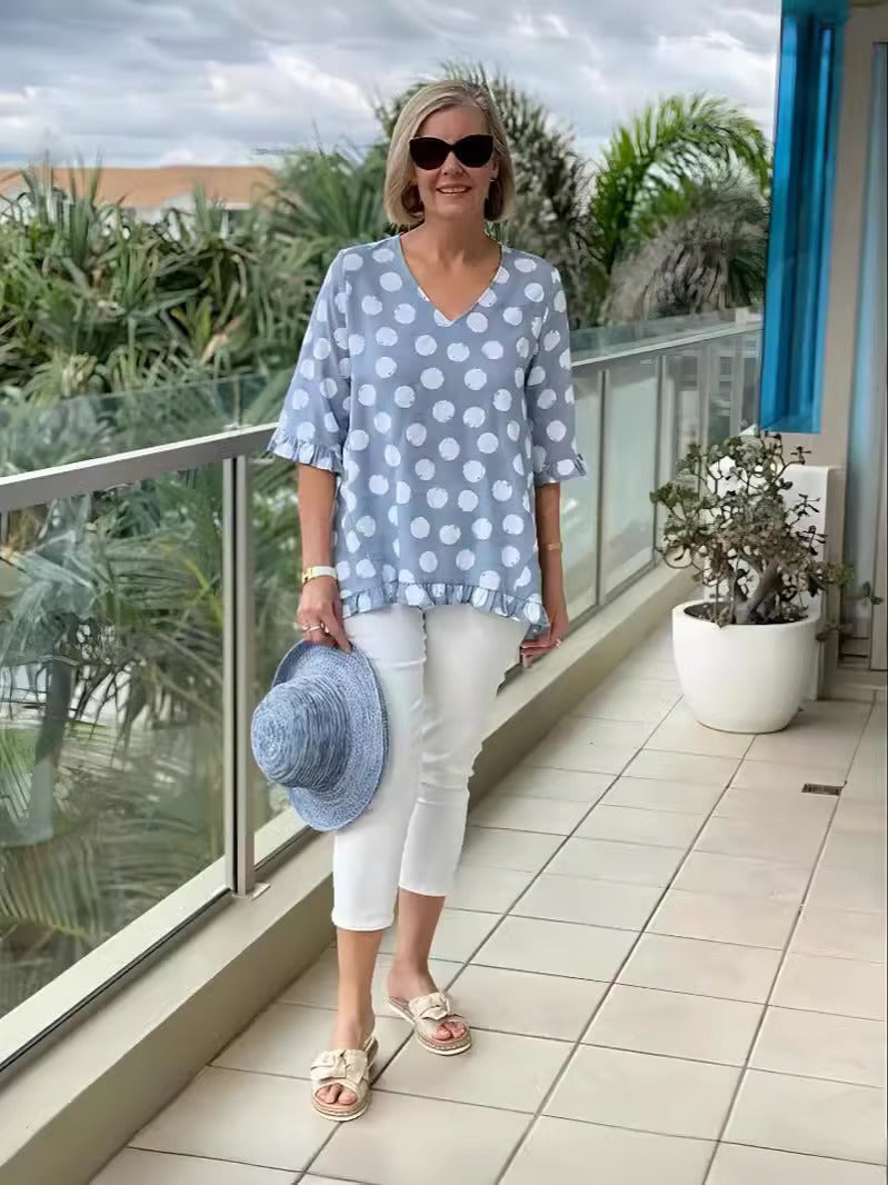 Bethany | Stylish V-Neck Blouse
