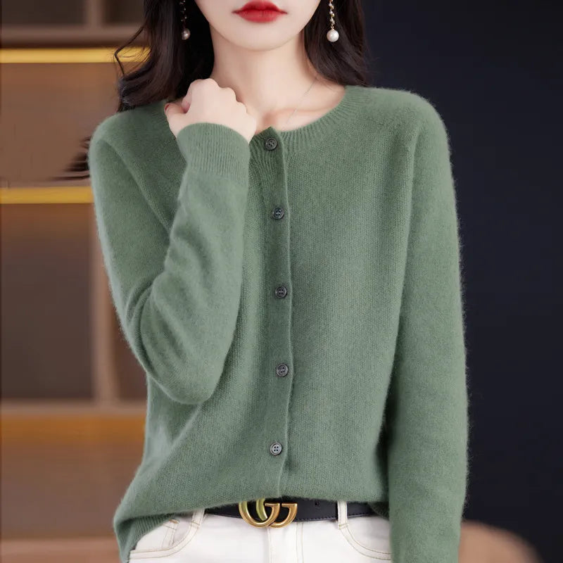 Annika™ - Soft and elegant wool cardigan