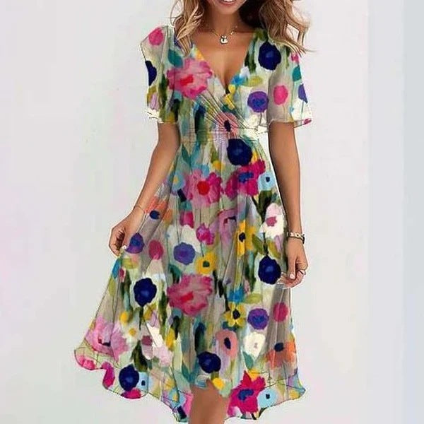 Sophie | Elegant Flowing Midi Dress