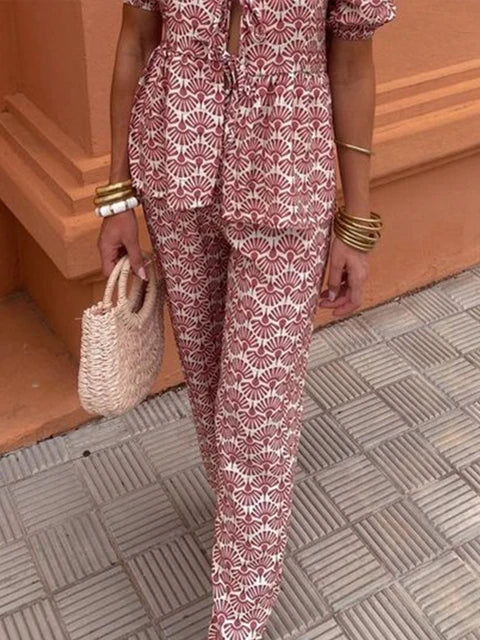 Anna | Flowy Printed Lounge Set