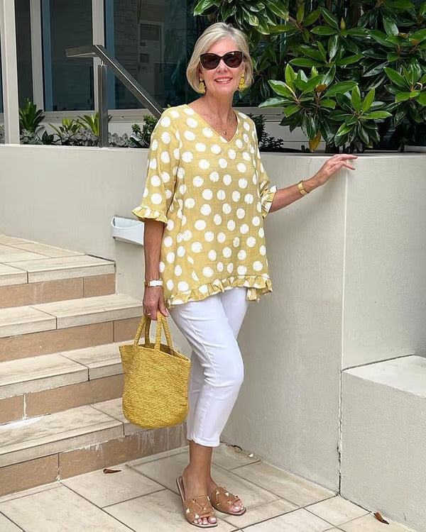 Bethany | Stylish V-Neck Blouse