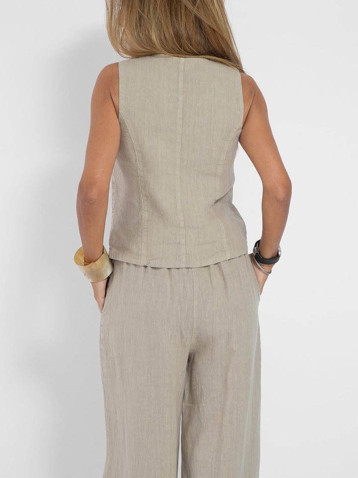 Eleanor | Chic Black Linen Set