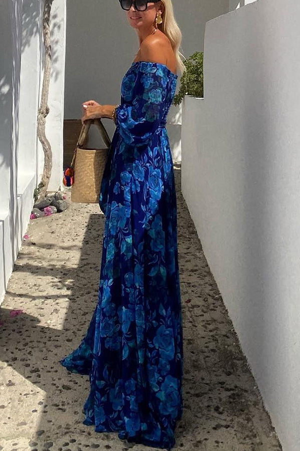 Emily | Floral Off-Shoulder Maxi Dress